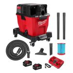 ASPIRATEUR SEC/HUMIDE SANS FIL À BLOC-PILE (BATTERIE) DOUBLE 18 V FUEL, CAPACITÉ DU RÉSERVOIR, 9 GAL.