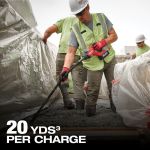 AIGUILLE VIBRANTE 8' 18 V FUEL POUR BÉTON, VIBRATIONS PAR MINUTE, 12 500
