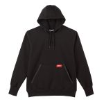 CHANDAIL À CAPUCHON LOURD, POLY-COTON, TAILLE, GRAND, COULEUR, NOIR
