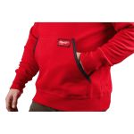 CHANDAIL À CAPUCHON LOURD, POLY-COTON, TAILLE, 2T-GRAND, COULEUR, ROUGE
