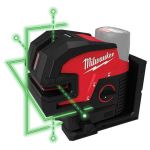 LASER VERT À LIGNES CROISÉES ET 4 POINTS D’APLOMB M12, GAMME DE TRAVAIL MAX., 125'