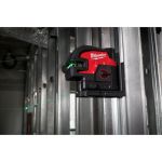 NIVEAU LASER VERT À POINT CROISÉ ET 4 POINTS, AVEC BATTERIE LITHIUM-ION, 12 V