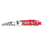 LAME DE SCIE ALTERNATIVE SAWZALL POUR L'ÉLAGAGE ET LE NETTOYAGE DU BOIS, LONGUEUR, 6", LARGEUR, 1", DENTS PAR POUCE, 3