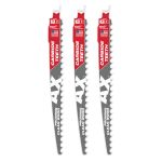 LAME DE SCIE ALTERNATIVE SAWZALL POUR L'ÉLAGAGE ET LE NETTOYAGE DU BOIS, LONGUEUR, 9", LARGEUR, 1", DENTS PAR POUCE, 3