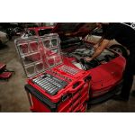 ENSEMBLE DE CLÉ À CLIQUET ET DE DOUILLES À PRISE DE 1/2 PO DE 47 PIÈCES AVEC ORGANISATEUR COMPACT À PROFIL BAS COMPACT PACKOUT