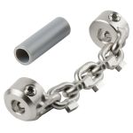 CHAINE FLEXIBLE AU CARBURE DE NETTOYAGE 1-1/2'' POUR CABLE 5/16