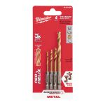 ENSEMBLE DE 4 FORETS TITANIUM  5/32 A 1/4