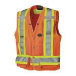 GILET D'ARPENTEUR   HAUTE VISIBILITE LARGE