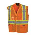 VESTE SIGNALISATION A BOUTONS PRESSION AVEC EPAULES TOMBANTES L/XL