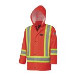 MANTEAU IMPERMEABLE IGNIFUGE HAUTE VISIBILITE EN POLYURETHANE L
