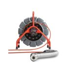 RIDGID 63628 SeeSnake® Mini, 200 pi (61 m) avec tête de caméra à mise à niveau automatique, alimenté par TruSense