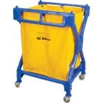CHARIOT A LINGE, PLASTIQUE, 25-3/8" LA X 25" P X 38-1/2" H, CAPACITE 33 LB