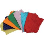 CHIFFONS FABRIQUES A PARTIR DE MATERIAUX RECYCLES, COTON, MELANGE DE COULEURS, 25 LB