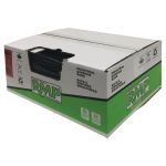 SACS A DECHETS DE CALIBRE INDUSTRIEL, REGULIER, 35" LA X 50" LO, 0,75 MILS, NOIR, DESSUS OUVERT