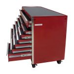 CHARIOT A OUTILS INDUSTRIEL, 12 TIROIRS, 56" LA X 24-1/2" P X 38-1/8" H, ROUGE