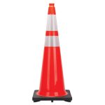 Cônes de signalisation de première qualité, 36", Orange, Bande(s) réfléchissante(s) 4" & 6"