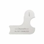 Starrett 167-1/4 jauge de rayon impérial, 1/4 po, acier inoxydable, satiné
