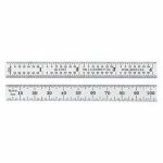 STEEL RULE, FULL FLEXIBLE, 150MM, #34 GRADS C334-150