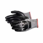 GLOVES A-IMP SZ8 FOAM NITRILE BK