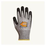 TENACTIV GLOVE, BLENDED HPPE, MICROPORE NITRILE PALM, ANTI-VIB PALM & INDEX FGR, ANSI A4 CUT