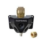 TOPRING 07.475 QuickLINE S07 Manifold, 2 or 3 Outlets, 1/2 in FNPT Outlet, 22 mm Push-to-Connect Tube Inlet, Aluminum