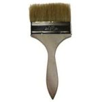 Pinceau utilitaire Tuff Grade TGB-1W, soies naturelles, manche en peuplier