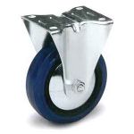 ROULETTE RIGIDE PLAQUE 5" - 440 LB CAOUTCHOUC ÉLASTIQUE
