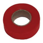 BANDE DE SIGNALISATION ROUGE FLUORESCENT 200'X1" PVC TUFF GRADE TGFT-1X200RED