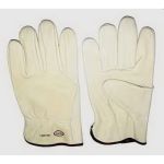Gants Conducteurs Cuir Grain Vache Taille XL Noir/Beige Sans Doublure Tuff Grade TGG-408-XL