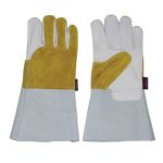 Gants Soudeurs Cuir Fendu Taille L 5 Doigts Doublure Thermique Tuff Grade TGG-507-L