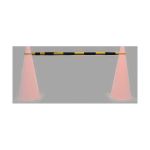 Barre de Barricade Télescopique Cônes Signalisation Noir/Jaune Tuff Grade TGTC-CB01