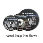 Walter Surface Technologies 11f142  meule à moyeu déporté zip inoxydable , 4-1/2 po diam. X 3/64 po thk, 7/8 po trou central, grain 60, abrasif à loxy