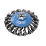 BRUSH 4" .020" KNOTTED  WIRE 5/8"-11