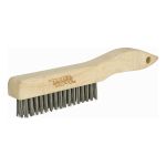BROSSES A GRATTER INDUSTRIELLES A MANCHE EN PATIN, ACIER AU CARBONE, 3 X 16 RANGS DE FILS, LONGUEUR 10-1/2"