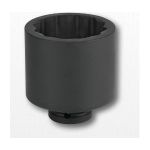 1/2 Drive 12 Point 16 mm Deep Impact Socket, Black Industrial Finish