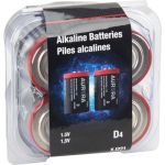 PILES ALCALINES INDUSTRIELLES, D, 1,5 V