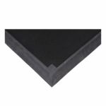 TAPIS POUR L'ASSAINISSEMENT DES CHAUSSURES, CAOUTCHOUC, 2-2/3' LA X 3-1/4' LO X 2-1/2" EPAIS, NOIR