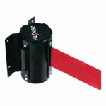 Zenith SDN554 Wall Mount Barrier With Tape Cassette, 7 ft L Red Belt, Steel