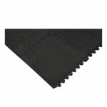 TAPIS ANTIFATIGUE, LISSE, 3' X 3' X 1/2", NOIR, CAOUTCHOUC NATUREL