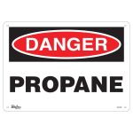 ENSEIGNE Â«PROPANEÂ», 10" X 14", PLASTIQUE, ANGLAIS