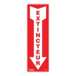 AFFICHE '' EXTINCTEUR'' 4'' X 12''