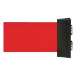 BARRIERE A FIXATION MURALE AVEC RUBAN MAGNETIQUE, ACIER, FIXATION PAR VIS, 7', RUBAN ROUGE