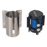 Zenith SGR025 Screw Mount Wall Mount Barrier With Magnetic Tape, 7 ft L Blue Belt, Steel
