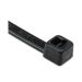 UV RESISTANT CABLE TIE, 8 PO LONG, UL RATED, 30LB TENSILE STRENGTH, PA66UV, BLACK, 1000/PKG