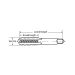 GREENFIELD  1002-M5X.80  (C54375) TAP HD FLUTE STR RH M5X0.8 D4 PLUG 4 BRT