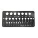 WIRE SIZES #1 THRU #60 DRILL GAUGE