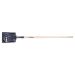 PELLE GARANT GHS2L PRO, ACIER LAME, 12 PO LX 10 PO W, PRISE CARRÉE LAME POINT, 48 PO POIGNÉE EN L