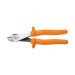 KLEIN TOOLS D228-8-INS Pince à coupe diagonale de 21 cm, isolée, à puissant effet de levier