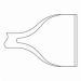 BURIN-CHISEL (CISEAU) PLATE 3''x 12" .68O ROND/ OVALE