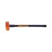 SUREWERX JET 740587 MARTEAU SANS REBOND MANCHE INDESTRUCTIBLE, 30 po longueur hors tout, tête en acier forgé de 10 lb, poignée en acier à ressort